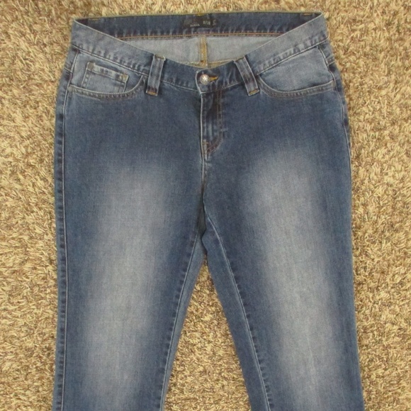 Prana Jeans Women's 6 Dark Wash Honor‎ Mid Rise Straight Leg Stretch Denim - Picture 3 of 7